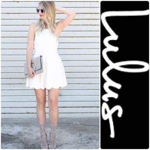 Lulus Play On Curves Ivory Backless Dress